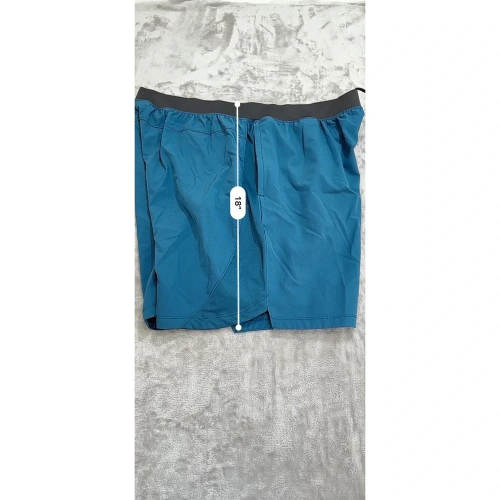 Russell Athletic Shorts Men's Size 2XL Teal Lined Tennis Running Swim Pockets‎